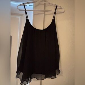 Express Elegant Black Sleeveless Blouse
